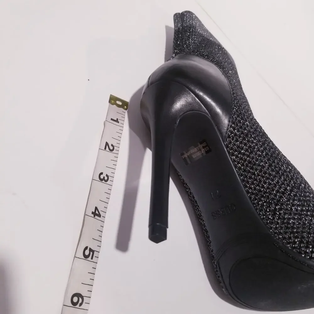 GUESS Shimmer Peep Toe Ankle Boots Stiletto Heels Party Shoes